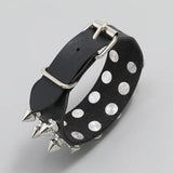 Spikes Rivet Stud Wide Cuff Bracelet Punk Gothic Rock Bangle Bracelet