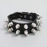 Spikes Rivet Stud Wide Cuff Bracelet Punk Gothic Rock Bangle Bracelet