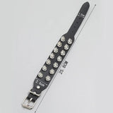 Spikes Rivet Stud Wide Cuff Bracelet Punk Gothic Rock Bangle Bracelet