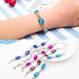4 Rhinestone Crystal Silver Plated Bracelets for Women