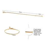 Stainless Steel Snake Chain Bracelet Adjustable