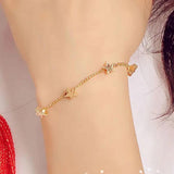 Bulk Stainless Steel Bracelet Jewelry Women Boho Bangle Heart Ring