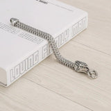 Men's Punk Stainless Steel Eagle Head Chain Bracelet