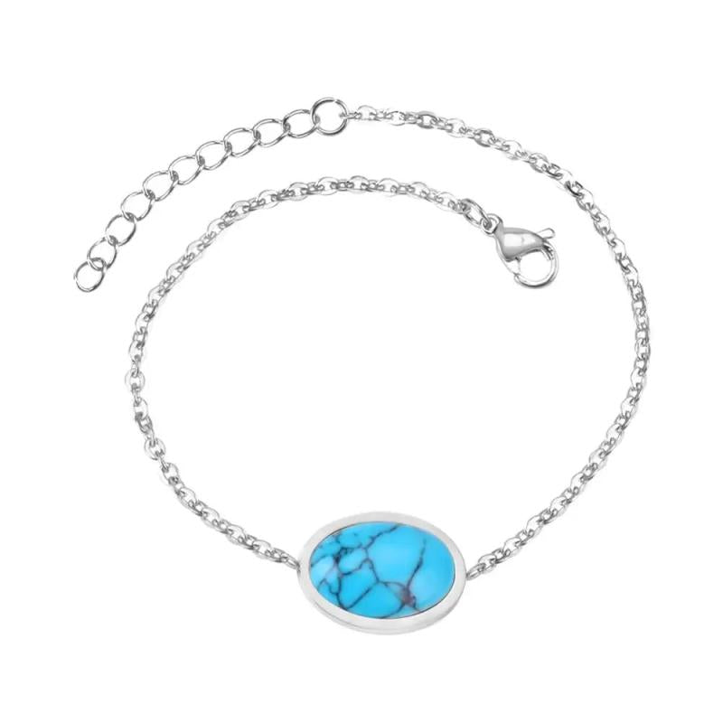 20cm+3cm Extender Link Chain Bracelets Female Gift Blue/Red/Light Pink/Black Sto