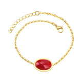20cm+3cm Extender Link Chain Bracelets Female Gift Blue/Red/Light Pink/Black Sto