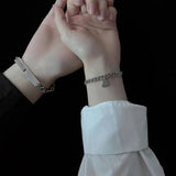 Heart Matched Bracelet for Women Men Stainless Steel Magnetic Love Bracelets
