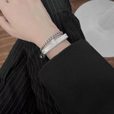 Heart Matched Bracelet for Women Men Stainless Steel Magnetic Love Bracelets