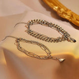 Heart Matched Bracelet for Women Men Stainless Steel Magnetic Love Bracelets