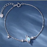 Moonstone Planet Tassel Star Charm Bracelet & Bangle for Women SL171