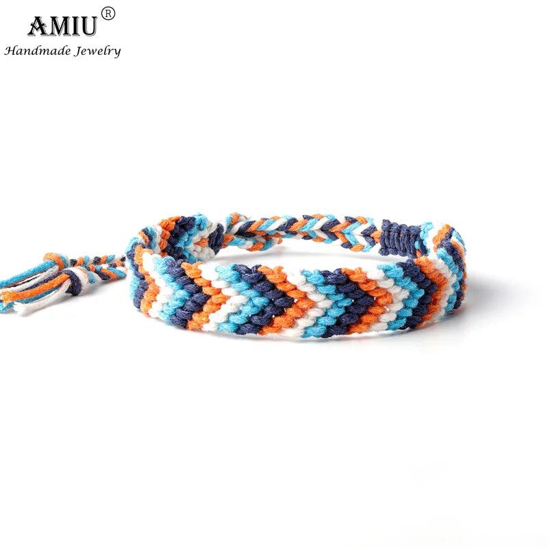 Colorful Boho Friendship Rope Bracelets with Tassels