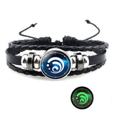 Hot Anime Element Vision God's Eye Leather Bracelet Men Women Bangle