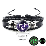 Hot Anime Element Vision God's Eye Leather Bracelet Men Women Bangle