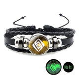 Hot Anime Element Vision God's Eye Leather Bracelet Men Women Bangle
