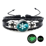 Hot Anime Element Vision God's Eye Leather Bracelet Men Women Bangle