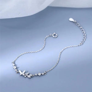 Crystal Butterfly Charm Bracelet Women Party Wedding Jewelry