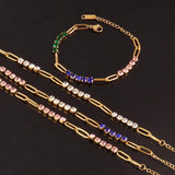 Adjustable Zircon Tennis Bracelet for Women