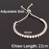 Adjustable Zircon Tennis Bracelet for Women