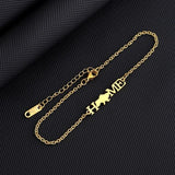 Stainless Steel Ukraine Map Bracelet Silver Hand Chain Jewelry