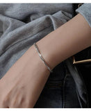 Silver Twisted Woven Bracelet For Women Unique Jewelry Gift