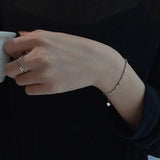 Silver Twisted Woven Bracelet For Women Unique Jewelry Gift