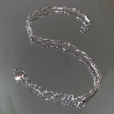 Silver Twisted Woven Bracelet For Women Unique Jewelry Gift