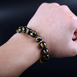 Vintage Brave Troops Six Proverbs Charm Bracelets Homme Prayer Bangles