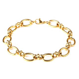 Stainless Steel Chain Bracelet Geometric Oval Width Bracelets Women Men
