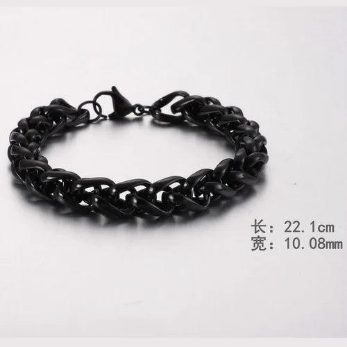 Retro HipHop Style Stainless Steel Bracelet Tricolor