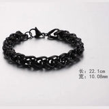Retro HipHop Style Stainless Steel Bracelet Tricolor