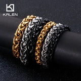 Retro HipHop Style Stainless Steel Bracelet Tricolor