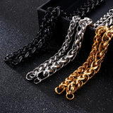 Retro HipHop Style Stainless Steel Bracelet Tricolor