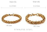 Retro HipHop Style Stainless Steel Bracelet Tricolor