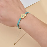 Boho Colorful Rope Bracelet God Eye Heart Friendship Bracelet