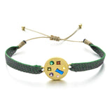 Boho Colorful Rope Bracelet God Eye Heart Friendship Bracelet