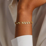 Figaron Chain Bracelet, 7mm Stainless Steel Link