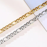 Figaron Chain Bracelet, 7mm Stainless Steel Link