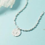 Silver Bead Chain Charm Bracelet & Bangle for Women Girls SL403