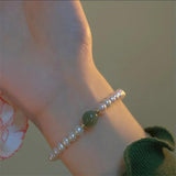 Crystal Bead Pearl Charm Bracelet for Women Girl Accessories