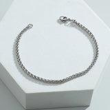 Stainless Steel Couple Bracelets Chain Bracelet Homme