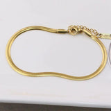 Stainless Steel 16.5+4cm Snake Bracelet Chain 3mm Wide DIY Pendant Jewelry