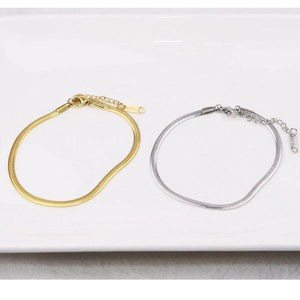 Stainless Steel 16.5+4cm Snake Bracelet Chain 3mm Wide DIY Pendant Jewelry