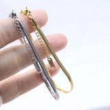 Stainless Steel 16.5+4cm Snake Bracelet Chain 3mm Wide DIY Pendant Jewelry