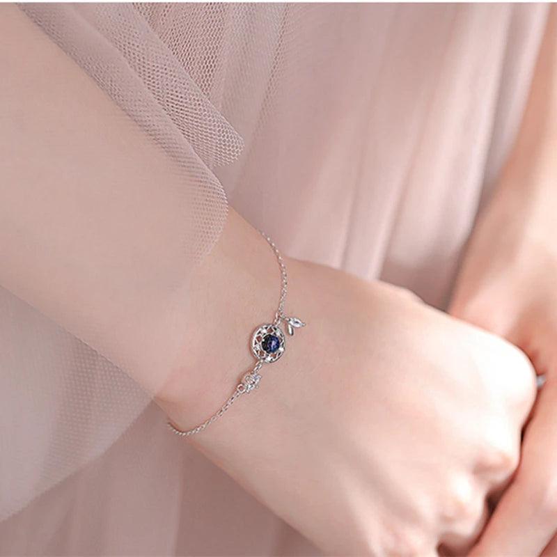 Silver Charm Dream Catcher Bracelet for Women - Adjustable Bangle