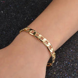 8MM 925 Stamp Silver Bracelet Women Men Jewelry