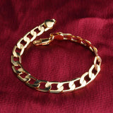8MM 925 Stamp Silver Bracelet Women Men Jewelry