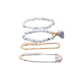 Boho Shell Turtle Bracelet Set Retro Geometric Statement Glamour Jewelry