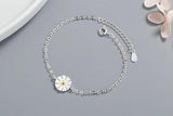 Silver Plated Star Dolphin Fish Cat Bead Bracelet Bangle Women Cuff