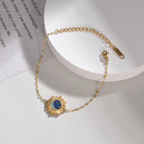 Sifisrri Stainless Steel Moon Star Heart Bracelet Dripping Oil Unisex Jewelry