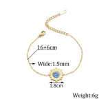 Sifisrri Stainless Steel Moon Star Heart Bracelet Dripping Oil Unisex Jewelry