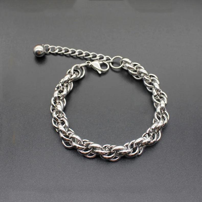 Titanium Steel Bracelet Stainless Steel Bracelet Men Women Jewelry Gift Hot